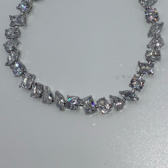 14ct Multi-Stone Tennis Bracelet - Picture 9 of 16